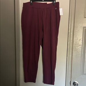 Burgundy Joggers